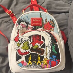 Grinch backpack and wallet